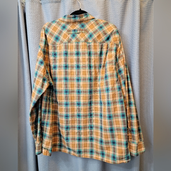 Duluth Trading Co. Relaxed Fit Plaid Long Sleeve Button Down Shirt Size XL - Picture 2 of 4